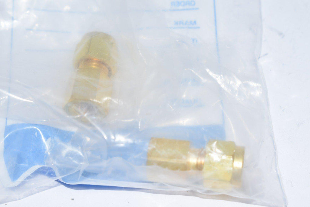 Lot of 2 NEW SSP IBD4FC2 Duolok Female Connector, 1/4 Tube Fitting x 1/8-27 FNPT, Brass