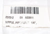 Lot of 2 NEW Swagelok, 1/4'' Nipple Pipe Fittings, Pipe: Close