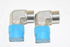 Lot of 2 NEW Swagelok 316 PLN Elbow Fittings, 1/2''