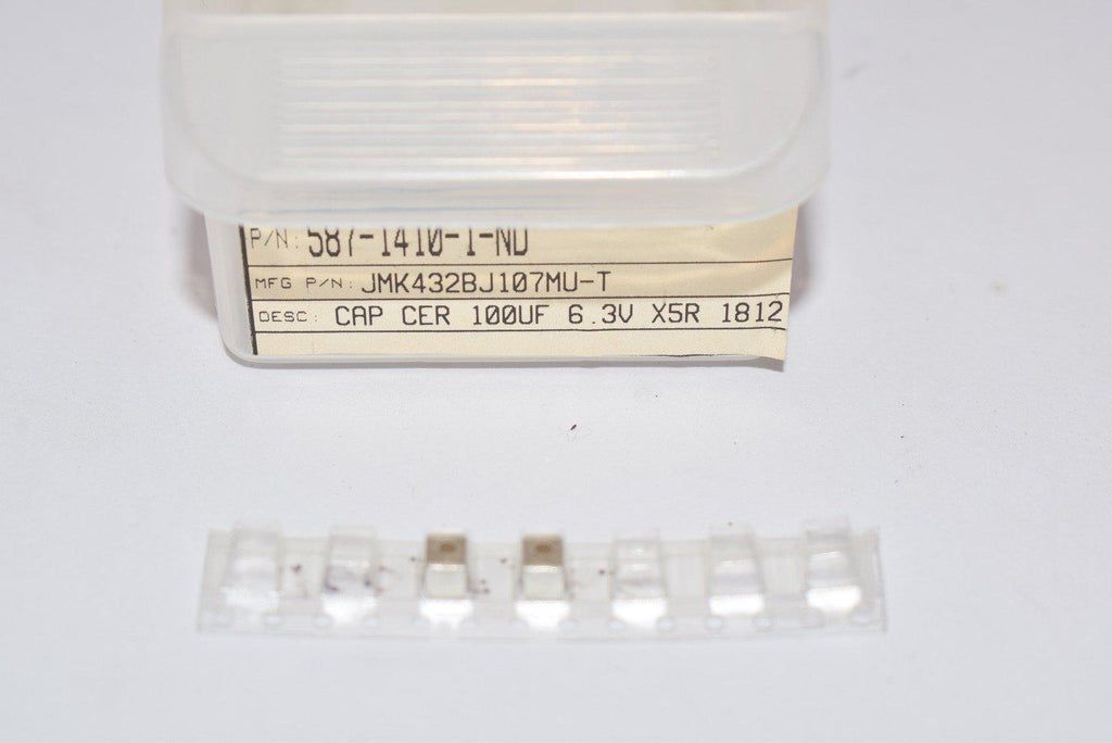 Lot of 2 NEW Taiyo Yuden JMK432BJ107MU-T CAP CER 100UF 6.3V X5R 1812