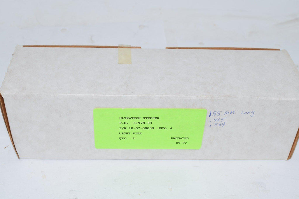 Lot of 2 NEW Ultratech Stepper 10-07-00030 Rev. A Light Pipe Prism