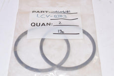 Lot of 2 NEW VVASO40101, LCV-0383, Valve Gaskets, 3-7/8'' OD x 3-3/8'' ID