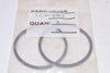 Lot of 2 NEW VVASO40101, LCV-0383, Valve Gaskets, 3-7/8'' OD x 3-3/8'' ID