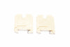 Lot of 2 NEW Weidmuller AKZ 4 Rail Mount Terminal Blocks - Beige