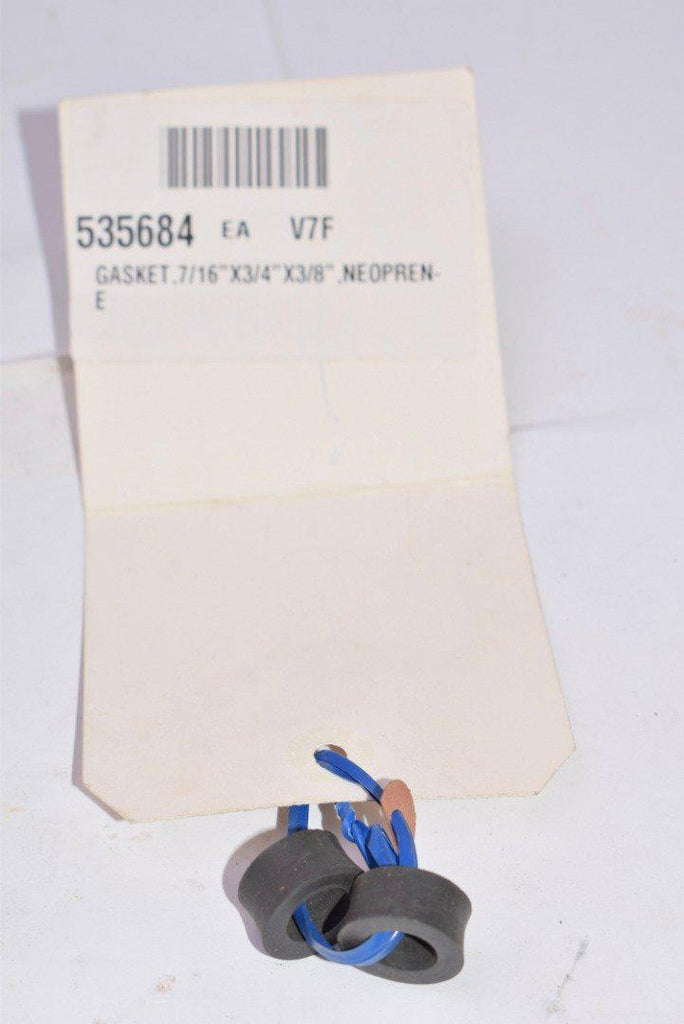 Lot of 2 NEW YARWAY Flow Control Color-Port Neoprene Gaskets - 7/16'' x 3/4'' x 3/8''