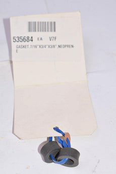 Lot of 2 NEW YARWAY Flow Control Color-Port Neoprene Gaskets - 7/16'' x 3/4'' x 3/8''