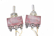 Lot of 2 Nihon S-6B 10A 125VAC Toggle Switches 2-Position, Mori Seiki