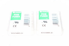 Lot of 2 Packs of 5 Littelfuse 0215005.V Fuses 250 VAC