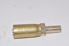 Lot of 2 Synflex Hydraulic, Eaton, Hose Coupling, 7903-05N12, Brass, 3'' OAL