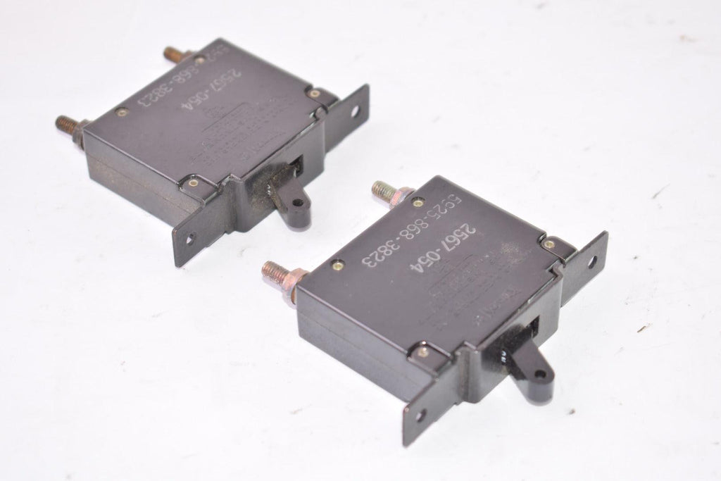 Lot of 2 Texas Instruments 2567-054 Circuit Breaker Switch 20 Amps 250V MAX