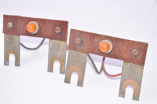 Lot of 2 Vintage Industrial Devices 1010B1 Amber Indicator Lights