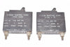 Lot of 2 Wood Electric 124-201-101 Circuit Breaker Switch 1 Amp 250VAC Curve 5