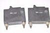 Lot of 2 Wood Electric 124-201-101 Circuit Breaker Switches 1 Amp 250VAC