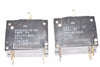Lot of 2 Wood Electric W68X2Q1-2-20 Circuit Breaker Switch 20 Amps 250 VAC MAX