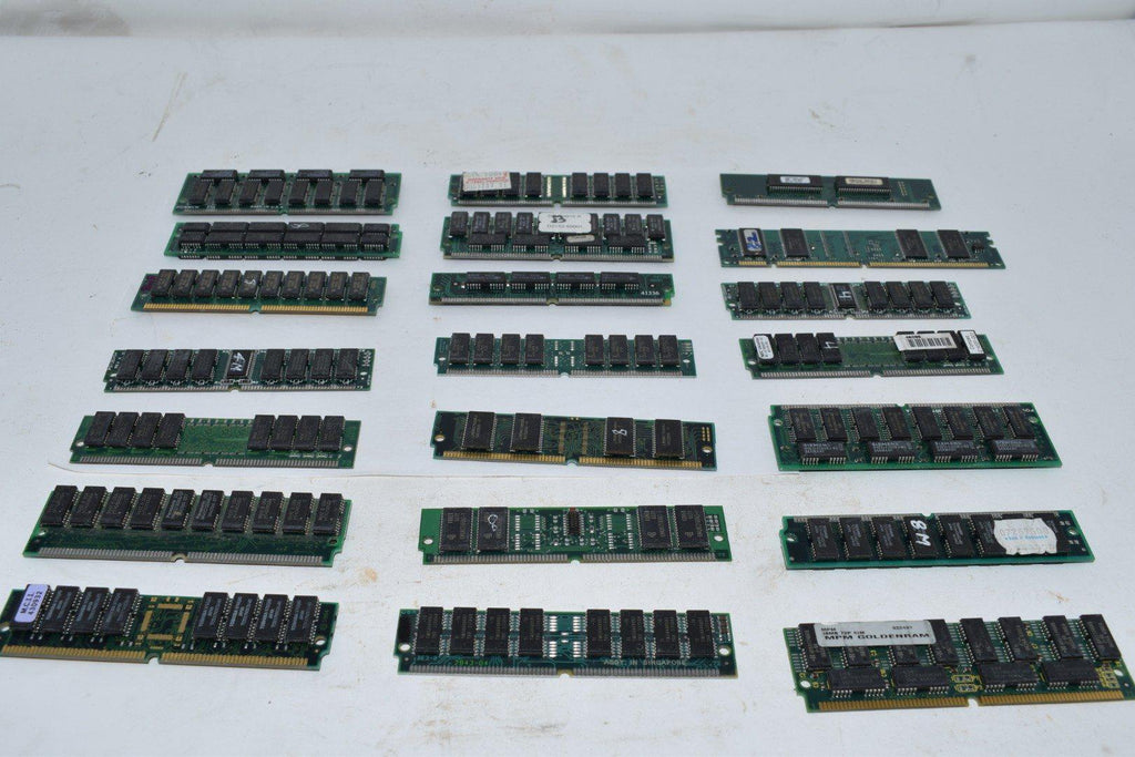 Lot of 21 Memory Ram Stick Modules, Mixed Lot Various Brands