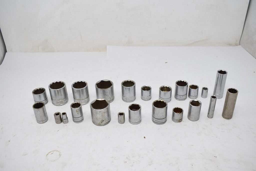 Lot of 23 Sockets Various sizes & brands