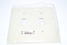 Lot of 25 NEW HUBBELL NP21 Wiring Device-Kellems Wallplate, 2 Gangs, Standard Ivory
