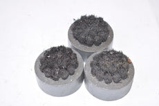 Lot of 3 Amada Strippit Wilson Punch Press Button Brush 1-7/8'' OD x 1-1/8'' Thick