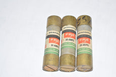 Lot of 3 Economy ERN 35 250V 35 Amps Fuses