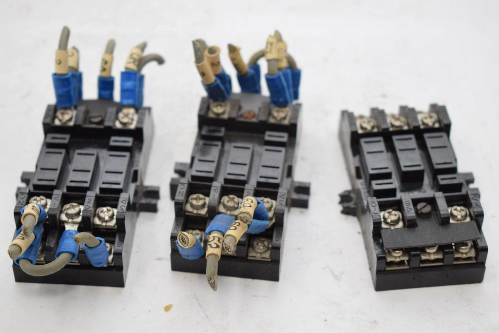 Lot of 3 Gould 10A 300V Terminal Blocks