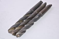 Lot of 3 HSS 55/64'' Taper Shank Drill 3/4'' Shank