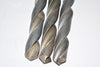 Lot of 3 HSS 55/64'' Taper Shank Drill 3/4'' Shank