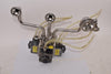 Lot of 3 ITT Sherotec Stainless Tubes With Fittings, W/ 3 Marc Valves & Tubing