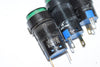 Lot of 3 Kacon K16-170 16 mm Green Pilot Lamp, Round, 24VDC LED
