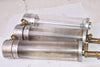 Lot of 3 Lube Devices Sight Glass Cylinders