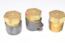 Lot of 3 NEW Parker Brass Tube Fittings, 3/8'' Thread