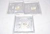 Lot of 3 NEW PASS & SEYMOUR SMOOTH ALUMINUM 2G 2 TOGGLE WALL PLATES SA2