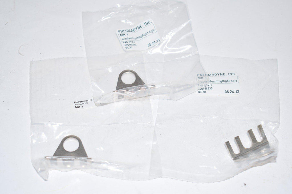 Lot of 3 NEW Pneumadyne MB-1 Mounting Bracket Right Angle