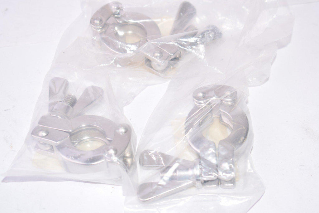 Lot of 3 NEW QC Clamps, Sanitary Clamp, DN08, Stainless