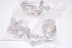 Lot of 3 NEW QC Clamps, Sanitary Clamp, DN08, Stainless