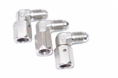 Lot of 3 Parker Hydraulic Elbow Fittings 3/8'' x 3/8'' x 1-1/4'' OAL