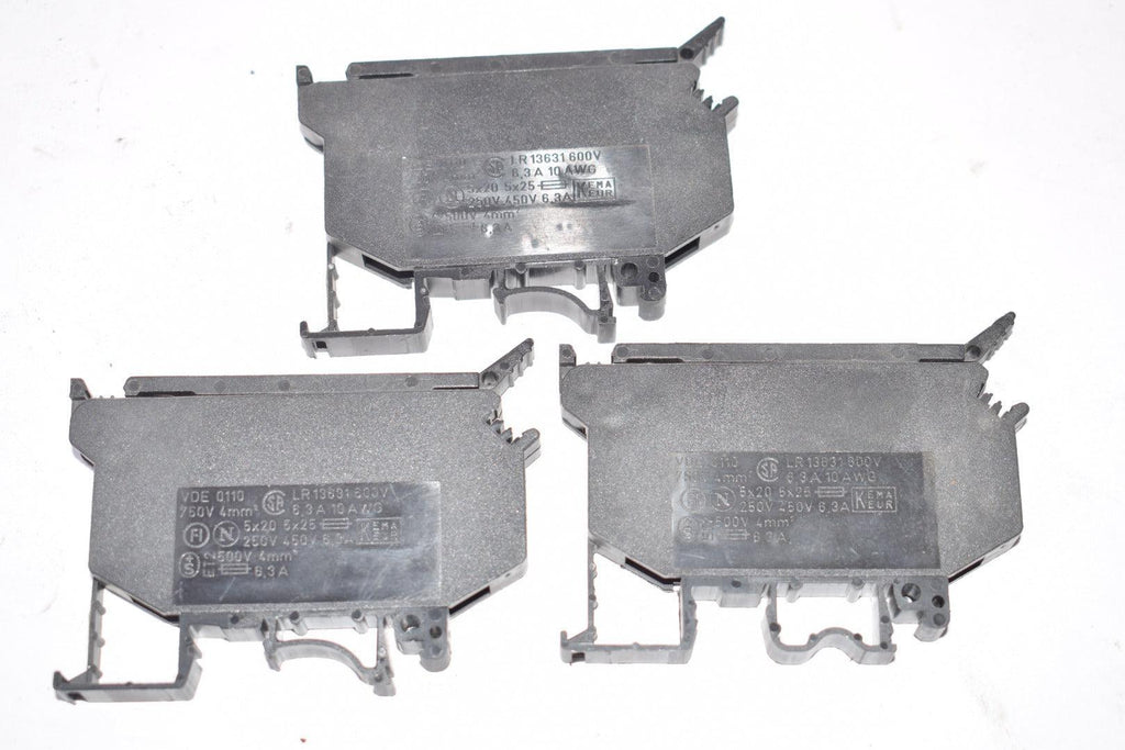 Lot of 3 Phoenix Contact LR13631 Terminal Blocks