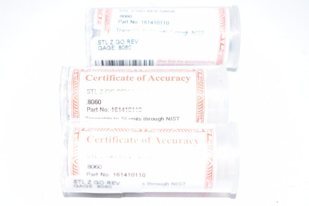 Lot of 3 STL Z Go .8060 Pin Gage Inspection Gauge Machinist Tool