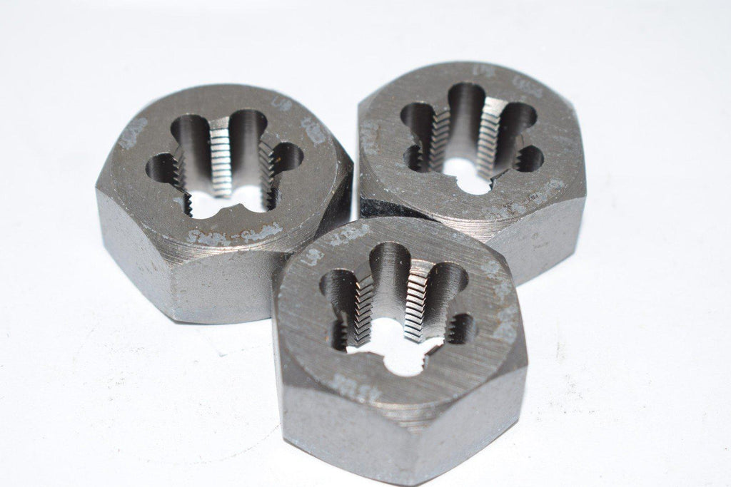 Lot of 3 Union Butterfield 11/16 USA HEX Threading Die