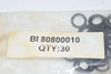 Lot of 30 NEW BISHAMON O-RING BI 80800010