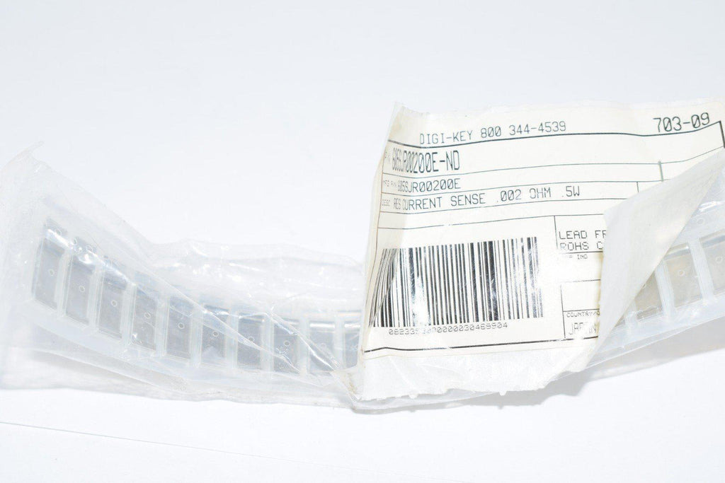 Lot of 30 NEW Ohmite 605SJR00200E 2 mOhms �5% 0.5W, 1/2W Chip Resistor Strip