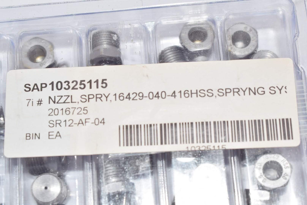 LOT OF 30 NEW Spraying Systems 16429-040-416HSS Spray Nozzle Tips