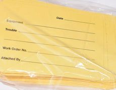 Lot of 34, NEW, Electromark, Part: 03-3471, Work Order, Service Tags, 50 Qty