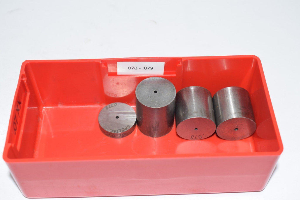 Lot of 4 .078-.079 Contact Holders Machinist Inspection Tooling Pin Gage