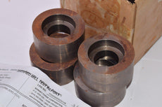 Lot of 4, 6M, Straight Coupling, 1-1/2 , A182, SA182, 7621, 3''OD, 1-7/8'' ID