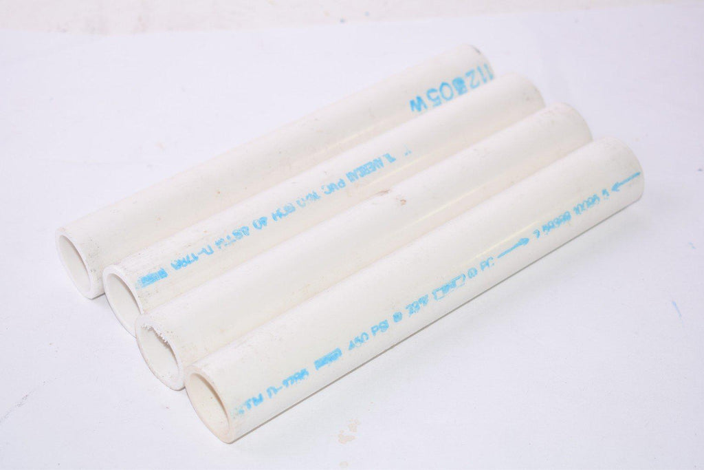 Lot of 4 Mixed PVC Pipe 759388100955, 112505W PVC 450 PSI