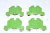 Lot of 4 Morsettitalia Euro E4 Green / Yellow Terminal Block 24-10 AWG