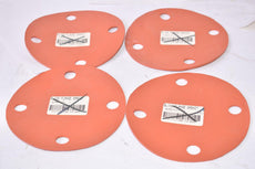 Lot of 4 NEW Blind Flange Gaskets 6'' OD x 5/8''
