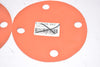 Lot of 4 NEW Blind Flange Gaskets 6'' OD x 5/8''