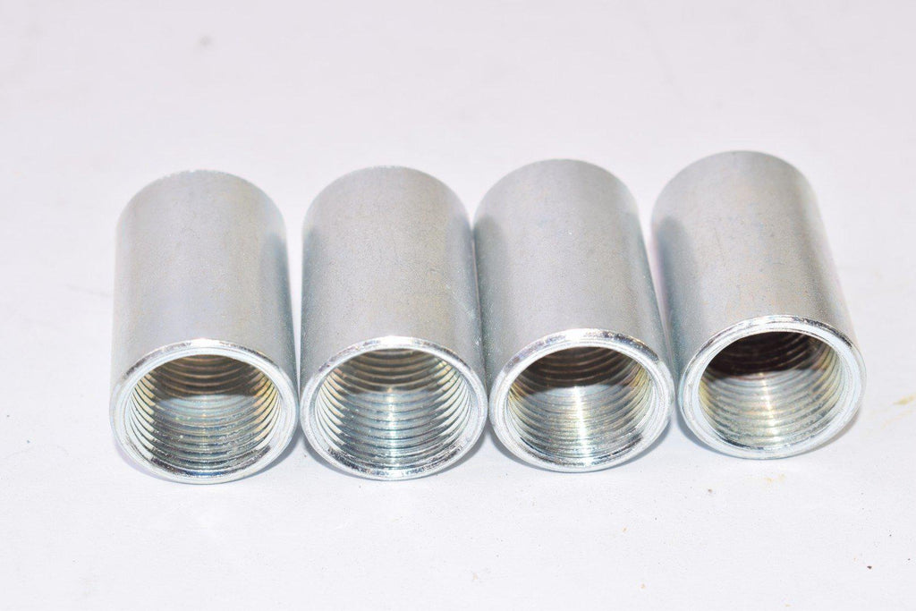 Lot of 4 NEW Couplings, Galvanized 1/2'' For Rigid Conduit