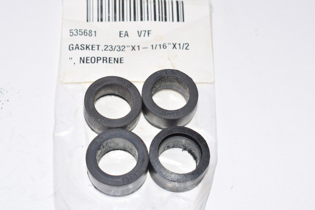 Lot of 4 NEW Marvel 15 Neoprene Glass Gage Gaskets, 23/32'' x 1-1/16'' x 1/2''